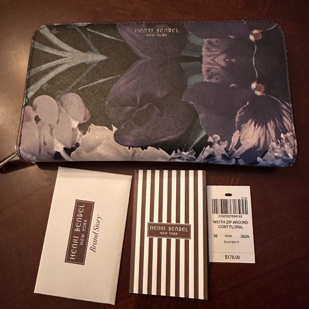 Henri Bendel West 57th Floral Kaleidoscope Saffiano Bag w/ Original Tags in EUC - Picture 13 of 15